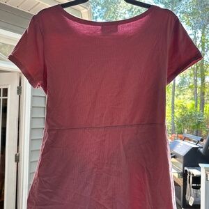 Elegantees Warm Pink Top with Waist Tie